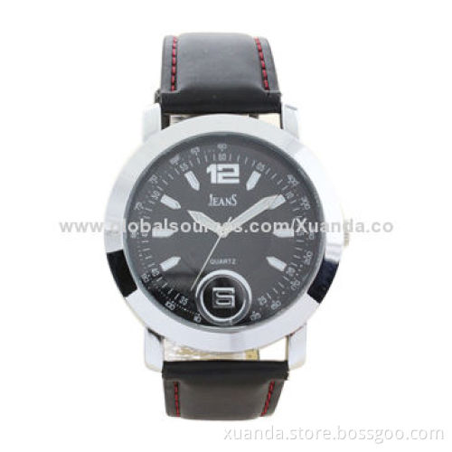 Fashion watch, trends and popular, quartz movement, leather strap